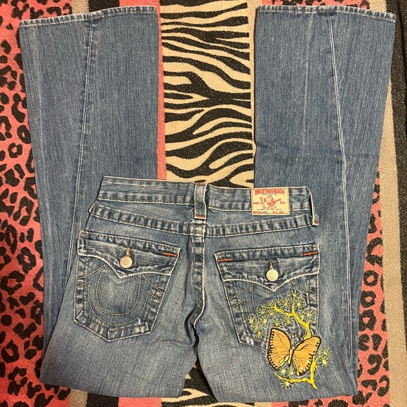 True Religion Denim - Vintage True Religion Embroidery Butterfly bootcut jeans